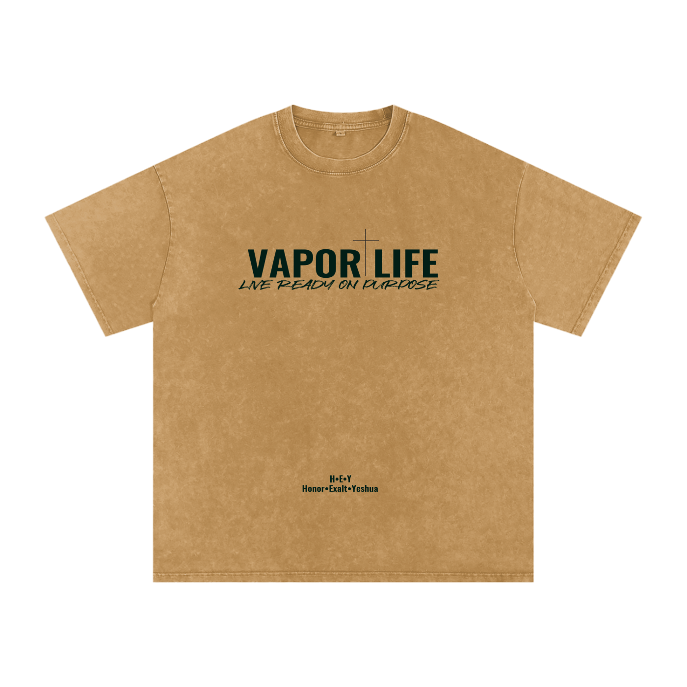 HEY - Vapor Life | Snow-Washied Oversized Cotton Tee