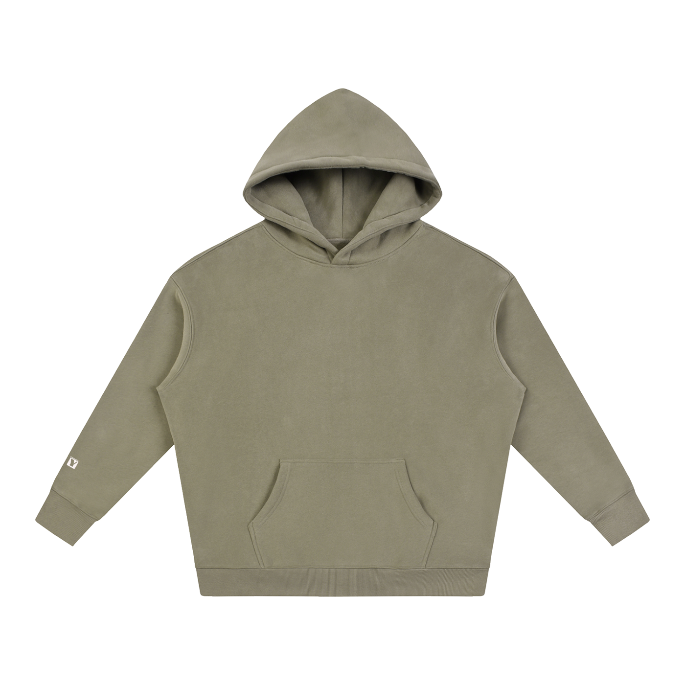 Day 3 - Oversize Fleeced Hoodie (White/Red Cross)