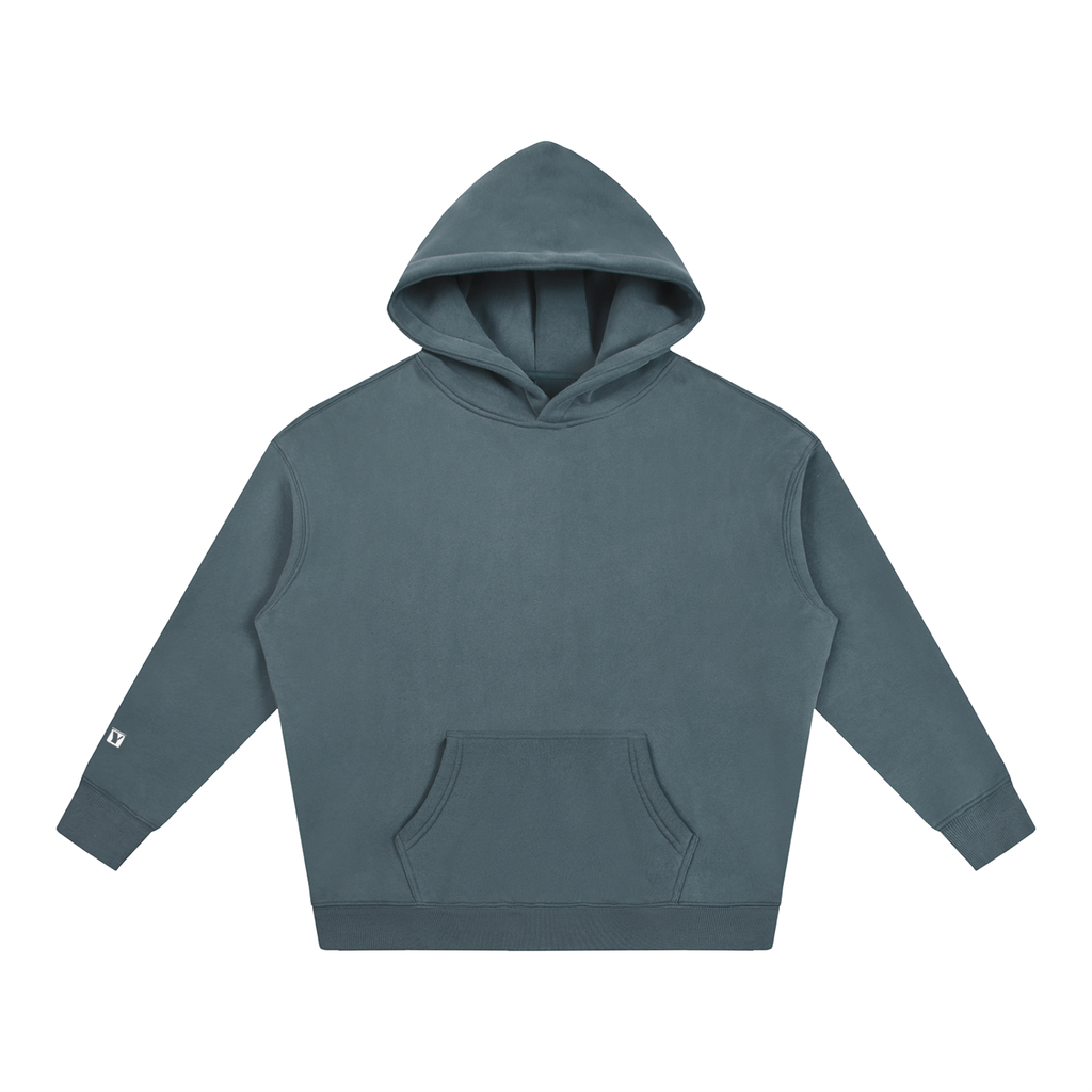 Day 3 - Oversize Fleeced Hoodie (White/Red Cross)