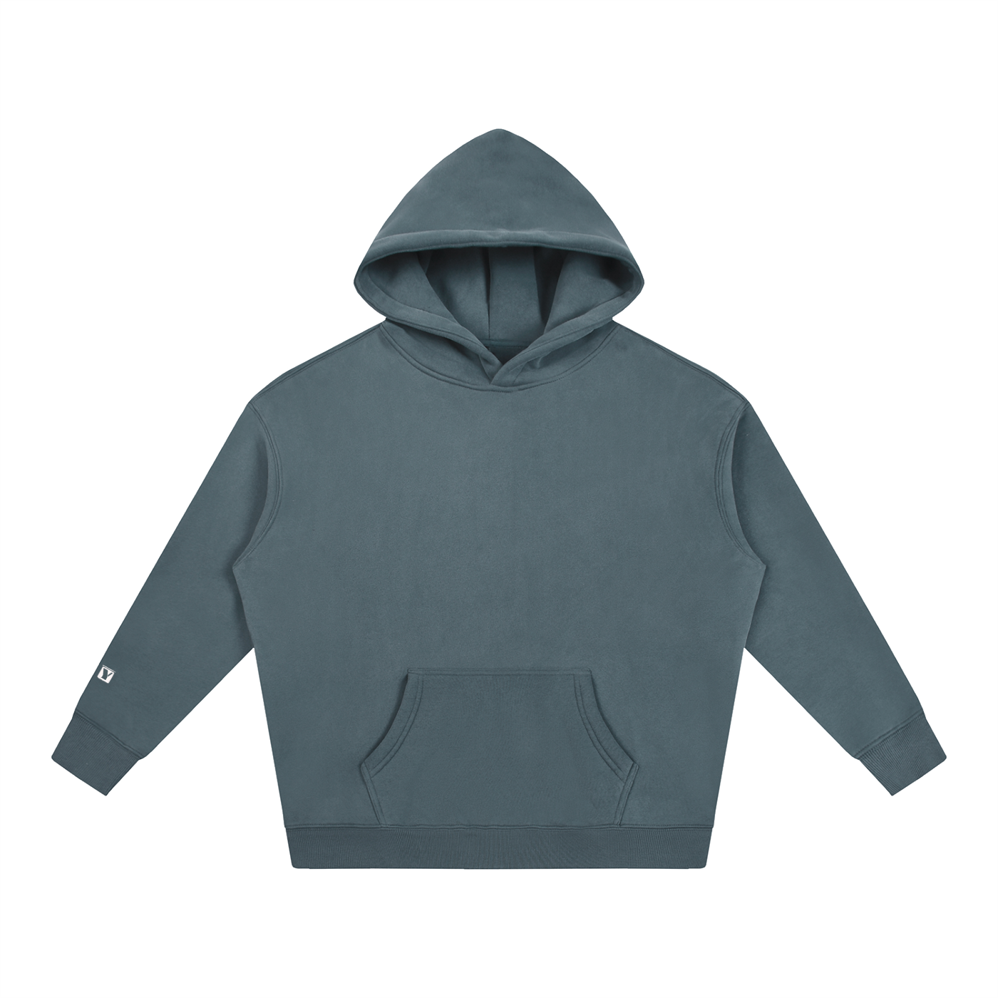 Day 3 - Oversize Fleeced Hoodie (White/Red Cross)