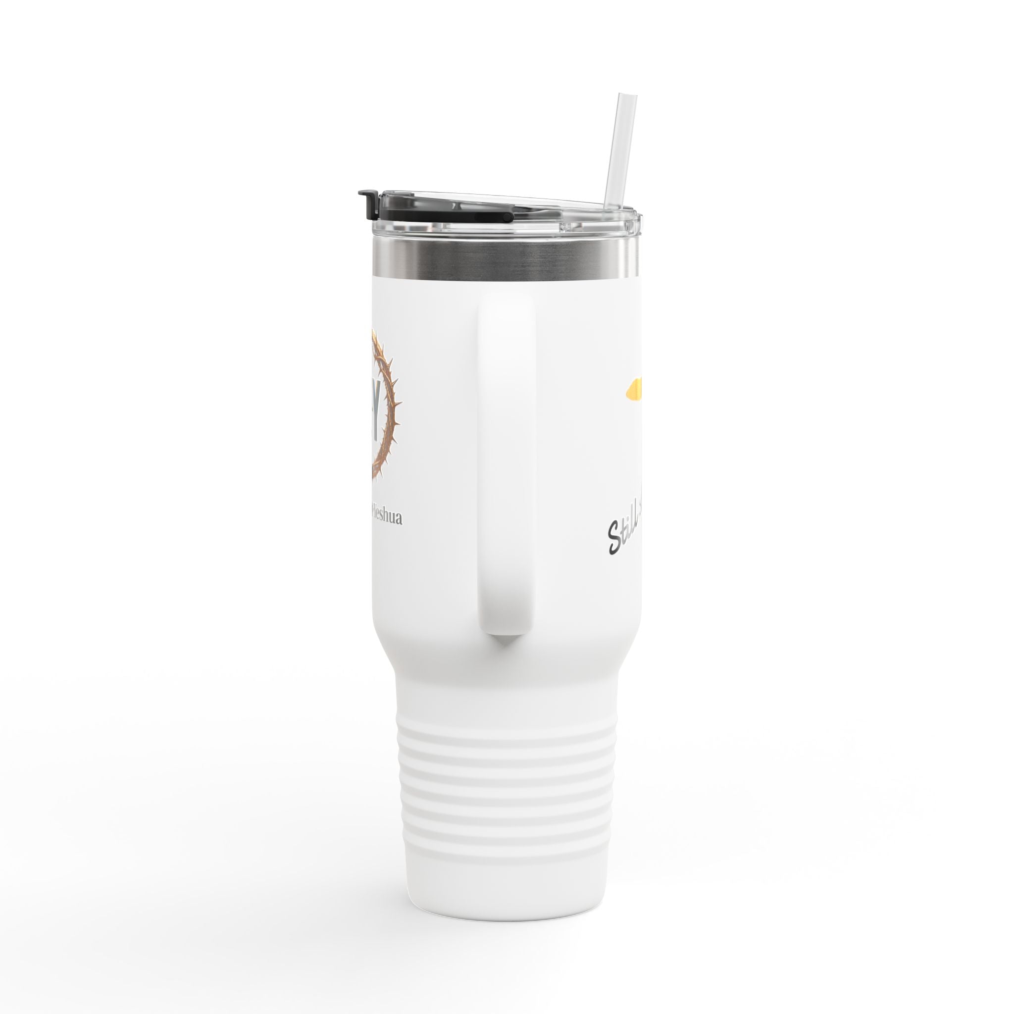 HEY - Honor·Exalt·Yeshua | 40oz Stainless Steele Insulated Tumbler with Handle