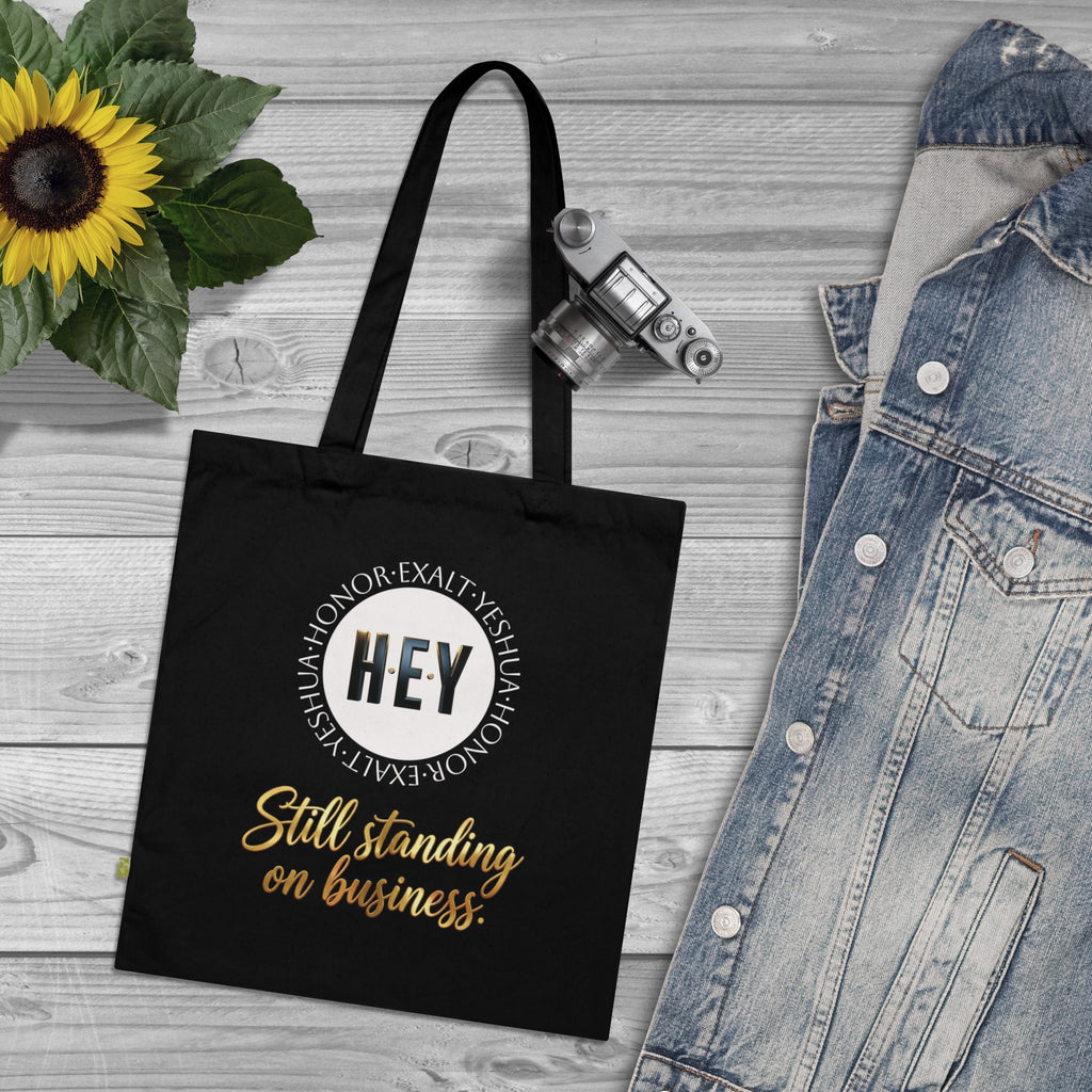 HEY - Honor·Exalt·Yeshua | Organic Cotton Tote Bag