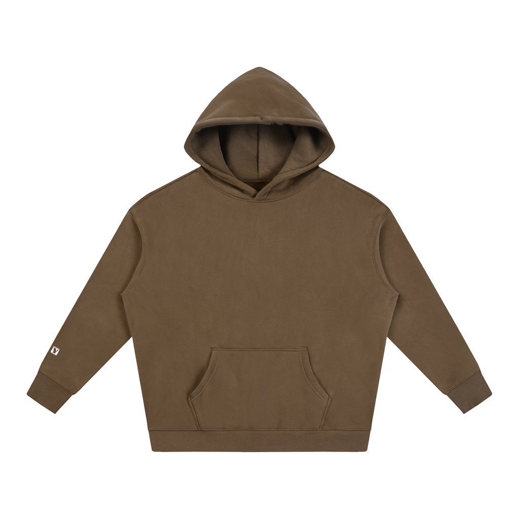 Day 3 - Oversize Fleeced Hoodie (White/Red Cross)