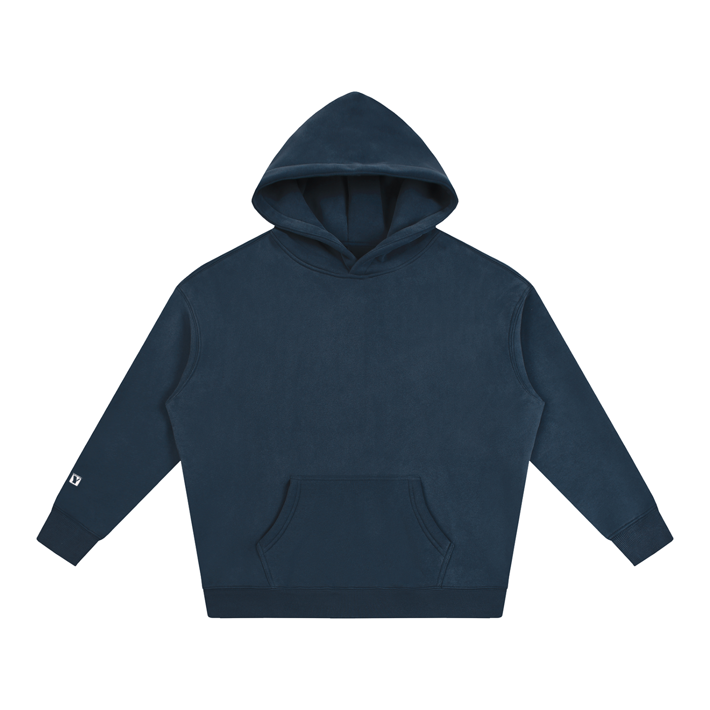 Day 3 - Oversize Fleeced Hoodie (White/Red Cross)