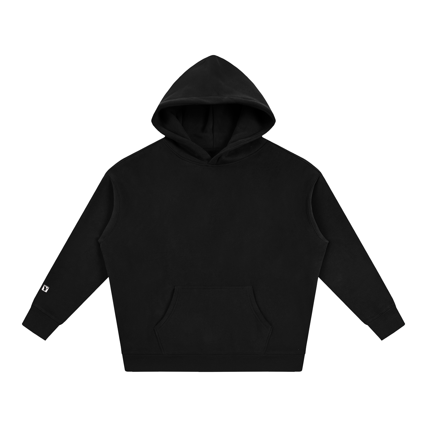 Day 3 - Oversize Fleeced Hoodie (White/Red Cross)